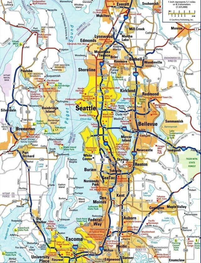 Seattle city map