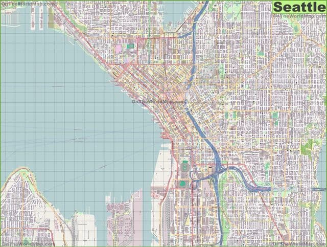 Seattle streets map